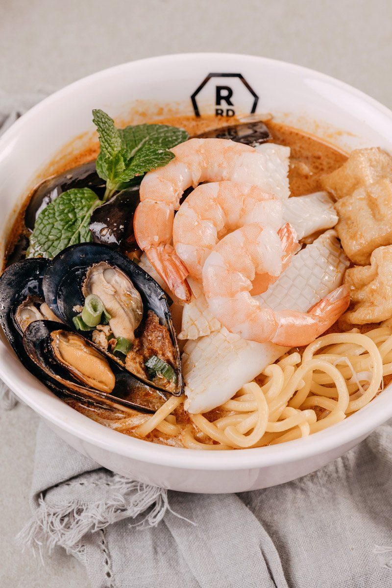 a bowl of food