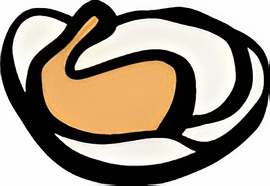 a logo with a black background
